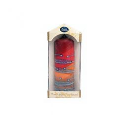 Safed Pillar Candle 2 X 6" Rainbow Maroon