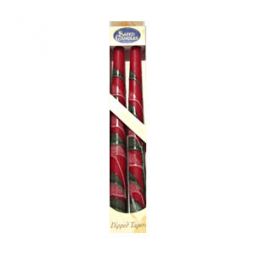 Red and Green Double Tree Style Taper Candles